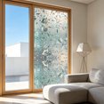 thumbnail image 4 of Transparent Window Film Adhesive Glass Sticker, Privacy Decorative Static Cling Window Cover for Bathroom Bedroom, Light Filtering UV Blocking Window Tint for Home Office, 4 of 6