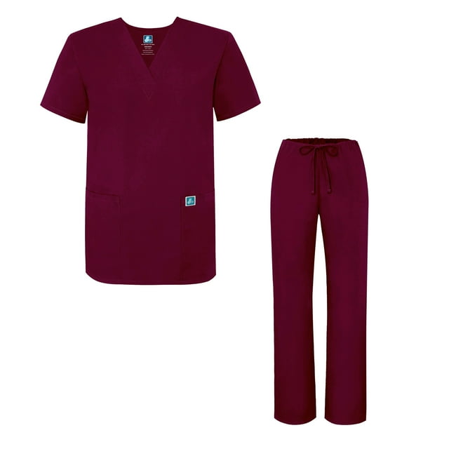 Adar Universal Medical Scrubs Set Medical Uniforms - Unisex Fit 45 colors