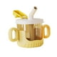 thumbnail image 4 of Tazas para sorber, taza de entrenamiento de silicona de 10Oz/300ml, tazas de entrenamiento para bebés irrompibles a prueba de fugas con dos asas para Amarillo Baoblaze botella para niños, 4 of 8