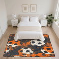thumbnail image 7 of CURLYOOT Sport Soccer Ball Area Rugs 5'x7' Washable Rug Large Living Room Rug Non Slip Indoor Floor Carpet for Dining Room Bedroom Home, 7 of 7