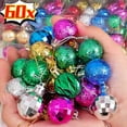 thumbnail image 2 of Juego de 12/60 minibolas navideñas de 3 cm para colgar en el árbol de Navidad, adornos de bolas de colores para fiestas en casa y Año Nuevo, 2 of 5
