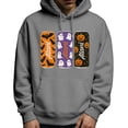 thumbnail image 1 of LUOGENLI Chandails à Capuche pour Hommes Couverture Halloween Graphique Chandail à Capuche Manches Longues Chandail avec Imprimé Décontracté Confortable Doux Veste pour Automne Hiver Chandails à Capuche à Fermeture Éclair pour Hommes Surdimensionné Gris1 Taille g, 1 of 5