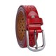 thumbnail image 1 of Cinturón de hebilla de aleación hueca con múltiples agujeros para mujeres INSPIRE CHIC, flores rojas, se ajusta a cintura: 27-40 pulgadas, 1 of 7