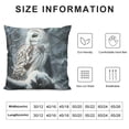 thumbnail image 5 of Orinice Owl Snow Forest Graphic Decorative Throw Pillow Cover for Home Couch Living Room Bed Sofa Winter Zipper Closure 1PC 12x12in, 5 of 5