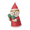 thumbnail image 2 of Adornos navideños para gatos BLESIY Figuras de gatos de resina, 2 of 8