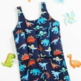 thumbnail image 6 of GYRATEDREAM Baby Toddler Girls Boys Float Suit One Piece Rashguard Cartoon Dinosaur Buoyancy Swimsuit 2-9 Years, 6 of 8