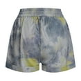 thumbnail image 4 of CALAFEBILA Casual Flowy Cargo Shorts for Women 2025 Summer Mother's Day Tie-Dye Comfy Drawstring Elastic Waist Pocket Loose Lounge Shorts, 4 of 9