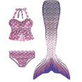 thumbnail image 5 of Chico nadable cola de sirena para nadar niñas disfraces de Halloween ropa traje de baño de sirena puede agregar aleta Monofin, 5 of 5