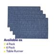 thumbnail image 3 of Juego de 4 unidades de la colección Sweet Home de Placemats, 100% algodón, color azul oscuro, 3 of 4