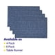 thumbnail image 3 of Juego de 4 unidades de la colección Sweet Home de Placemats, 100% algodón, color azul oscuro, 3 of 4