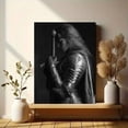 thumbnail image 6 of Qisvanset Warrior Woman Armor Sword Canvas Wall Art 15.75x11.81 Inches, 6 of 8