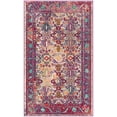 thumbnail image 2 of SAFAVIEH Crystal Quinlan Oriental Area Rug, Light Blue/Fuchsia, 4' x 6', 2 of 8