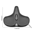 thumbnail image 3 of Comfort Bike Seat for Women Men,Wide Bicycle Saddle Replacement Memory Foam Padded Soft Bike Cushion with Dual Shock Absorbing Universal Fit for Indoor/Outdoor Bikes, 3 of 9