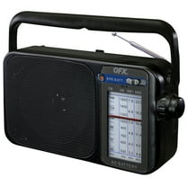 QFX Portable AM/FM/Shortwave Radio, Black, R-24-BLK