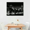 thumbnail image 2 of ONETECH Nashville Skyline Wall Art Panoramic City Landscape Picture Canvas Modern Artwork 20\x16\, 2 of 4