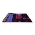 thumbnail image 2 of Ahgly Company Indoor Square Oriental Purple Modern Area Rugs, 8' Square, 2 of 4