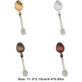 thumbnail image 4 of Ounissouiy Cucharas para té y café con mango de cristal Retro, 4 Uds., cuchara para helado, cucharón para postre, cuchara para el hogar, Bar, Type2 NO2, 4 of 6