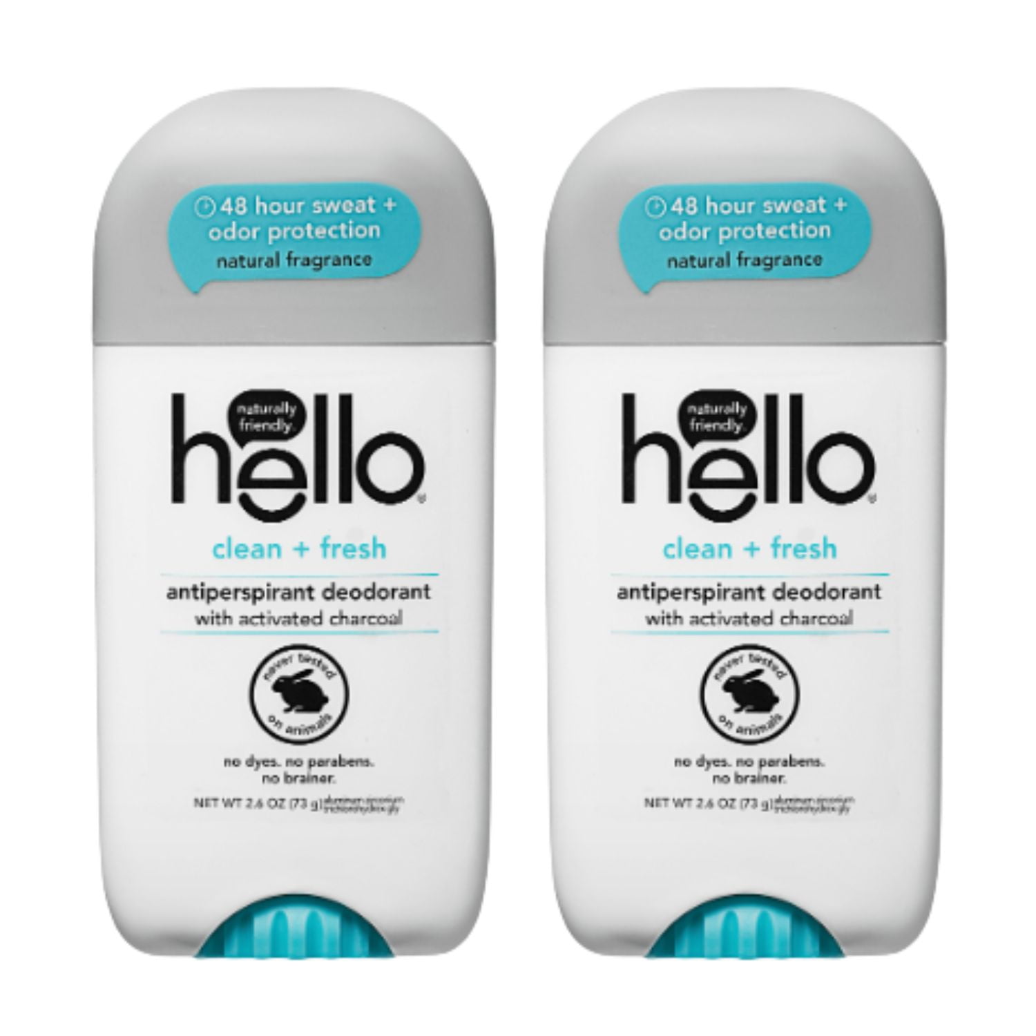 Hello Clean+Fresh Antiperspirant Deodorant with Activated Charcoal For