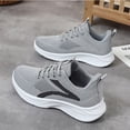 thumbnail image 6 of NexTorq Womens Orthopedic Bowling Shoes，Comfortable Wide Width Mesh Breathable Lightweight Athletic Slip on Sneakers Gray 41, 6 of 9