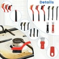 thumbnail image 6 of AEVXKHI 8PCS Wire Brush Set with Scraper, Heavy Duty Metal Scraper Brushes, Stainless Steel Scratch Wire Brushes, Stove Scraper Cleaner for Cleaning Rust, Welding Slag, Paint and Dust, 6 of 8