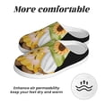 thumbnail image 6 of Picia Sunflower Gnomes for Women's Lamb-hug Comfy Fleece House Slippers Memory Foam, Slip-on House Shoes Indoor Outdoor-37/38, 6 of 7