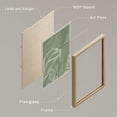 thumbnail image 4 of PixonSign Framed Wall Art Duotone Botanical Plant Leaves Prints, Set of 4 Nature Wildernes Paintings, Modern Wall Décor, Tropical Plants Adhesive Canvas Poster for Home Decor - 8"x10" Natural, 4 of 5
