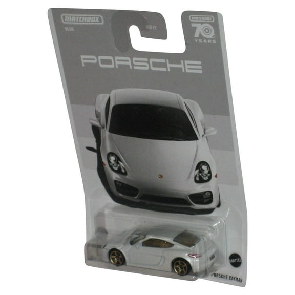 Matchbox Porsche Cayman (2022) Mattel White Die-Cast Toy Car 5/6