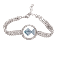 thumbnail image 1 of Pulsera de tobillera de cadena de tenis forma geométrica abstracta Unbranded, 1 of 3