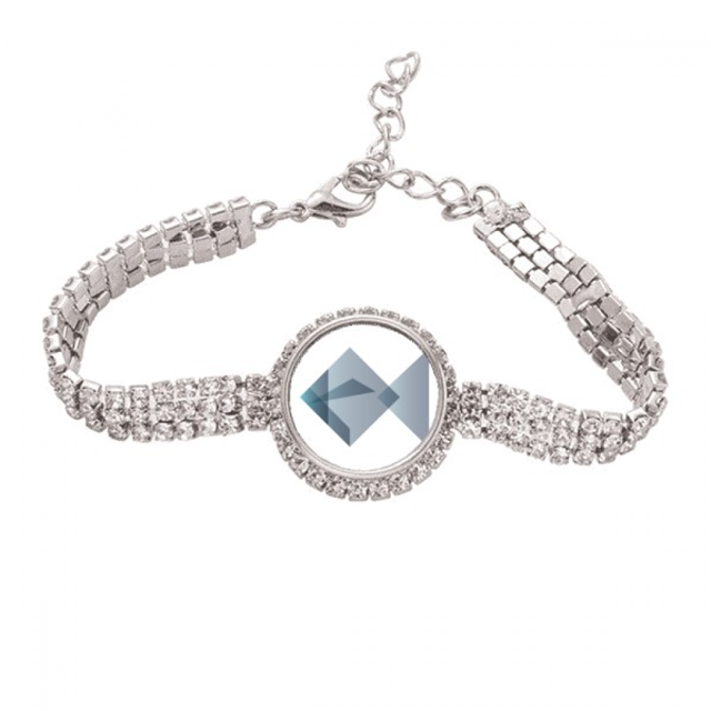 Pulsera de tobillera de cadena de tenis forma geométrica abstracta Unbranded