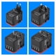 thumbnail image 4 of Adaptador de viaje universal Enchufe 4 puertos USB Convertidor de enchufes tipo C para EE. UU. / AU / Reino Unido / UE (rojo), 4 of 5