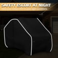 thumbnail image 6 of Zenicham Fade and Tear Resistant UTV Cover with Reflective Strips,600D Heavy-Duty Waterproof 2-3 Seater Side by Side Covers Fit for Polaris RZR Yamaha Can-am Honda Kawasaki,125Lx58Wx71H Inch,Black, 6 of 7