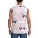 thumbnail image 4 of Fotbe Cute Panda Men's Camiseta sin Mangas Estampada para Hombres, Playera Casual para Gimnasio, Entrenamiento, Playa-Large, 4 of 7