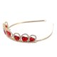 thumbnail image 2 of GOOHOCHY Tiara de corazón rojo, corona de corazón, joyería para el cabello, corona de boda para novia, 2 of 7