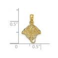 thumbnail image 2 of 14k Gold Stingray 2-d Charm 16x11.55mm Wide 2mm Thick Pendant Necklace for Women - .7 Grams, 2 of 2