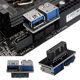 thumbnail image 4 of Adaptador de placa base USB 3.0 de 20 pines hembra a USB 3.0 doble tipo A hembra (B), 4 of 6