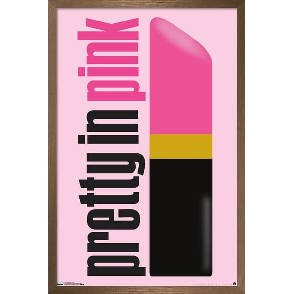 Pretty in Pink - Logo Wall Poster, 22.375" x 34", Framed
