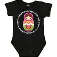 thumbnail image 3 of Inktastic Matryoshka Russian Cute Pink Nesting Doll Girls Baby Bodysuit, 3 of 5