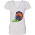 thumbnail image 3 of Inktastic Wooly Bear Caterpillar Cute Baby Insect Women's V-Neck T-Shirt, 3 of 5
