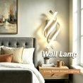 2-Piece Modern Spiral LED Wall Light, Adjustable Warm White Light ...