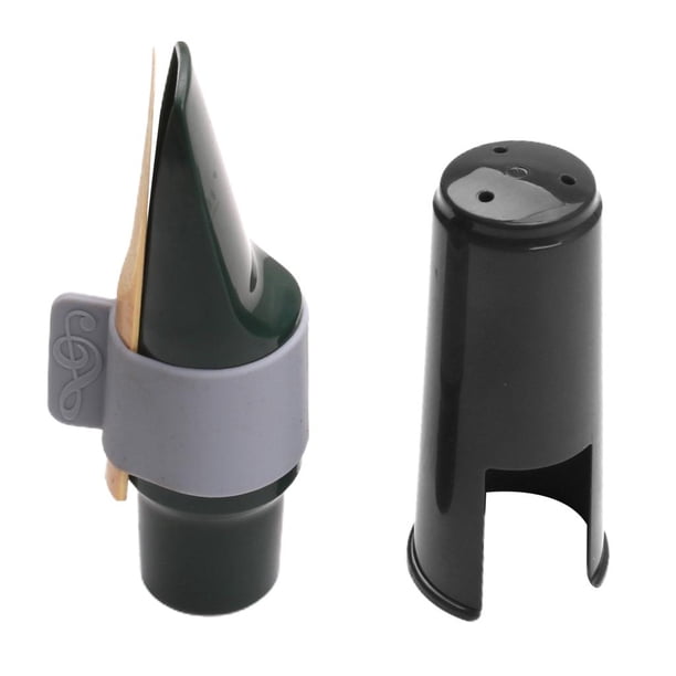 Silicona Ligadura ofón Alto ofón Boquilla Balck para Eb Sunnimix boquilla de saxofón alto