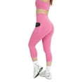thumbnail image 7 of YITTY Active Women's UltraLuxe High-Waist Pocket Legging, Athleisure, 4-Way-Stretch, Beach Party, S, Capri | 19" Inseam, 7 of 7