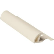 M-D 84200 Bullnose Tile Edge, 8 ft L, 1-3/8 in W, PVC, White