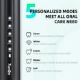 thumbnail image 7 of 7AM2M Sonic Electric Toothbrush with 6 Brush Heads for Adults and Kids, One Charge for 90 Days, 5 Modes, 40000VPM Powered Toothbrush, 2 Minutes Build in Smart Timer, Roman Column Handle Design,Black, 7 of 7