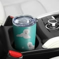 thumbnail image 3 of Bichon Frise Design Tumbler Stainless Steel Insulated Travel Coffee Cups with Lid and Straw,Ideal Memorial Gift for Dog Dad/Mom,20oz, 3 of 5