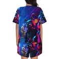 thumbnail image 3 of Lsque Five Nights At Freddy'S Women's Short-Sleeved Pajama Set - 2 Piece Soft and Lightweight Sleepwear Set-Medium, 3 of 9