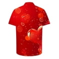 thumbnail image 4 of GERsome Men's Short Sleeve Valentine's Day Shirts Casual Lightweight Button Down Shirts Vacation Beach Summer Tops S-5XL, 4 of 5
