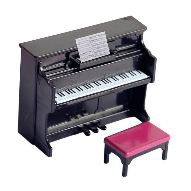 Piano en Miniatura CUTICAT Modelo de Instrumento Musical Negro