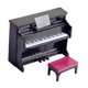thumbnail image 1 of Juguete vívido Muñeca de juguete Piano con silla Modelo de instrumento musical Juego de simulación para W, 1 of 7