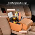 thumbnail image 4 of Integrated Pressurized Multifunctional Car Armrest Heightening Pad, Car Armrest Storage Box with 2 Cup Holders, with Pillow Cushion & Protective Cover, 4 of 8