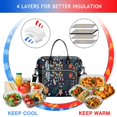 thumbnail image 4 of Pioneer Flower Floral Print Pattern Womens Lunch Box for Work,Insulated Large Lunch Bag for Tween and Teen,Loncheras Para Mujer,Leakproof Adult Lunch Bag for Work,Beach,Travel,Picnic,Camping, 4 of 7